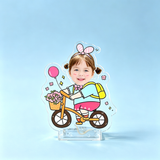Cosmic Hero Custom Photo Wobble Figure — personalized acrylic standee made from your photo, kid in a cosmic hero outfit