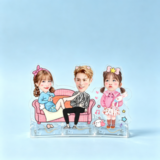 Couch Family Custom Photo Wobble Figure